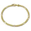 GoldDream Armband Figaro diamantiert 333 Gold 19cm 8 Karat GDA0189Y
