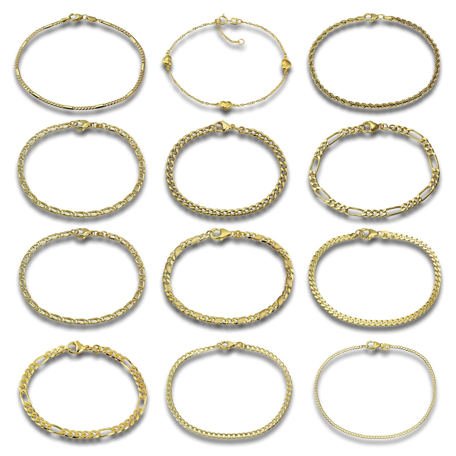 GoldDream Armband 333 Gelbgold Designauswahl 19cm Echtschmuck GDA092YX