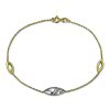 GoldDream Armband Glamour Zirkonia wei 333 Gold 18,5cm 8 Karat GDA5018T