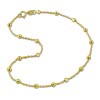 GoldDream Fukette Kugeln 333 Gold 25cm 8 Karat Damen Echtschmuck GDF0025Y