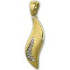 GoldDream Kettenanhnger Welle Zirkonia 333 Gold Anhnger Echtschmuck GDH500Y