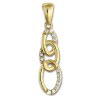 GoldDream Kettenanhnger Kette Zirkonia 333 Gold Anhnger Echtschmuck GDH504WY