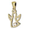 GoldDream Kettenanhnger Engel Zirkonia wei 333 Gold Echtschmuck GDH5063Y