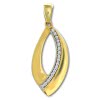 GoldDream Kettenanhnger Leaf Zirkonia wei  333 Gold Echtschmuck GDH507WY
