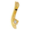 GoldDream Kettenanhnger Welle Zirkonia wei 333 Gold Echtschmuck GDH508WY