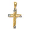 GoldDream Kettenanhnger Kreuz zweifarbig 333 Gelbgold Echtschmuck GDH516TY