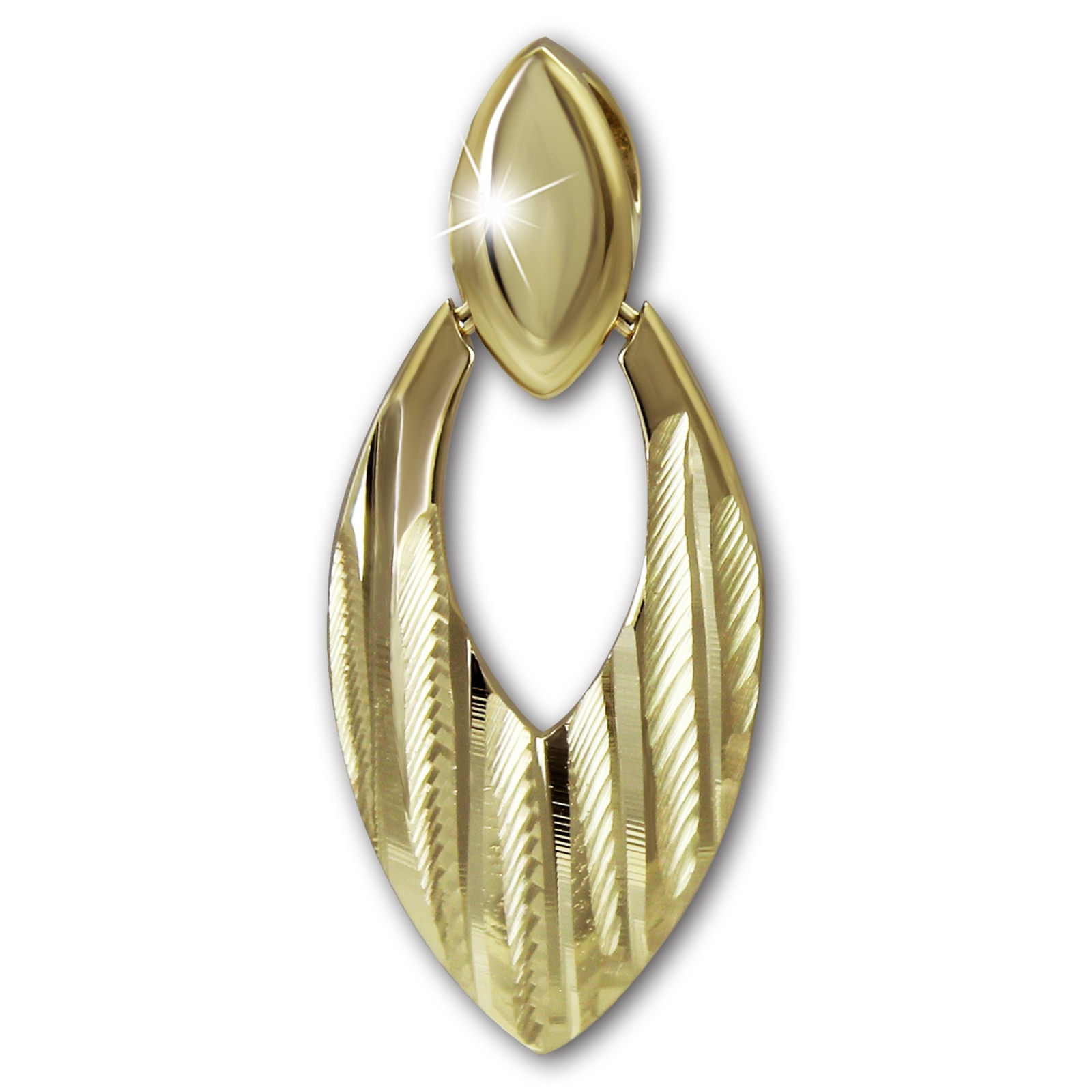 GoldDream Kettenanhänger Drops 333 Gelbgold Damen Anhänger Echtschmuck GDH520SY