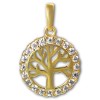 GoldDream Kettenanhnger Lebensbaum Zirkonia 333 Gold Damen Echtschmuck GDH522WY