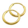 GoldDream Creole Simply 15mm Ohrring 333 Gelbgold Echtschmuck GDO00015Y