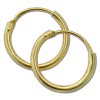 GoldDream Gold Creole 13mm Ohrring 333er Gelbgold Echtschmuck GDO0022Y