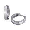 GoldDream Creole Matt Ohrring 333er Weigold Echtschmuck unisex GDO5051M