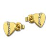 GoldDream Ohrstecker Herz Zirkonia Ohrring 333 Gelbgold Echtschmuck GDO5198Y