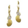 GoldDream Ohrhnger Oval Zirkonia wei Ohrring 333 Gold Echtschmuck GDO531WY