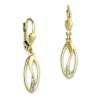GoldDream Ohrhnger Ellipse Zirkonia wei Ohrring 333er Gold GDO553WY