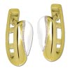 GoldDream Creole Elegance zweifarbig Ohrring 333 Gold Echtschmuck GDO5635T