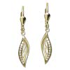 GoldDream Ohrhnger Glamour Zirkonia wei Ohrring 333er Gold GDO5640Y