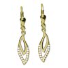 GoldDream Ohrhnger Bltter Zirkonia wei Ohrring 333er Gold GDO5642Y