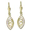 GoldDream Ohrhnger Blatt Zirkonia wei Ohrring 333er Gold GDO5647Y