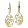 GoldDream Ohrhnger Ellipse Zirkonia wei Ohrring 333er Gold GDO5654Y