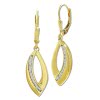 GoldDream Ohrhnger Leaf Zirkonia wei Ohrring 333er Gold GDO5657Y