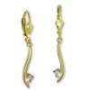 GoldDream Ohrhnger Welle Zirkonia wei Ohrring 333er Gold GDO5664Y
