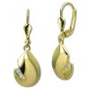 GoldDream Ohrhnger Tropfen Zirkonia wei Ohrring 333er Gold GDO5684Y