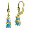 GoldDream Ohrhnger Dream Zirkonia trkis Ohrring 333er Gold GDO5686Y