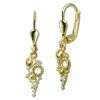 GoldDream Ohrhnger Circle Zirkonia wei Ohrring 333er Gold GDO5687Y
