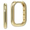 GoldDream Creole eckig Square Ohrring 333er Gelbgold Echtschmuck GDO5690Y