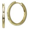 GoldDream Creole Shape 25mm Ohrring 333er Gelbgold Echtschmuck GDO5701Y