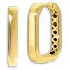 GoldDream Creole Square Ohrring 333er Gelbgold Echtschmuck GDO5713Y