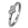 GoldDream Gold Ring Herz Zirkonia wei Gr.58 333er Weigold GDR503J58