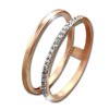 GoldDream Gold Doppel Ring Zirkonia wei Gr.58 333er Rosegold GDR505E58