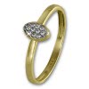GoldDream Gold Ring Oval Zirkonia wei Gr.56 333er Gelbgold GDR507Y56