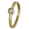GoldDream Gold Ring Stein Zirkonia wei Gr.58 333er Gelbgold GDR509Y58
