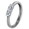 GoldDream Gold Ring 3er Zirkonia wei Gr.60 333er Weigold GDR511J60