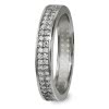 GoldDream Gold Ring Gr.54 Zirkonia wei 333er Weigold GDR514J54