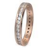GoldDream Gold Ring Gr.60 Zirkonia wei 333er Rosgold GDR520E60