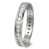GoldDream Gold Ring Gr.58 Zirkonia wei 333er Weigold GDR520J58
