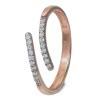 GoldDream Gold Ring Gr.54 Line Zirkonia wei 333er Rosgold GDR524E54