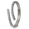 GoldDream Gold Ring Gr.56 Line Zirkonia wei 333er Weigold GDR524J56