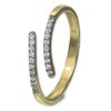 GoldDream Gold Ring Gr.54 Line Zirkonia wei 333er Gelbgold GDR524Y54