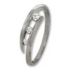 GoldDream Gold Ring Gr.56 Zirkonia wei 333er Weigold GDR529J56