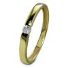 GoldDream Gold Ring Classic Gr.60 Zirkonia wei 333er Gelbgold GDR535Y60