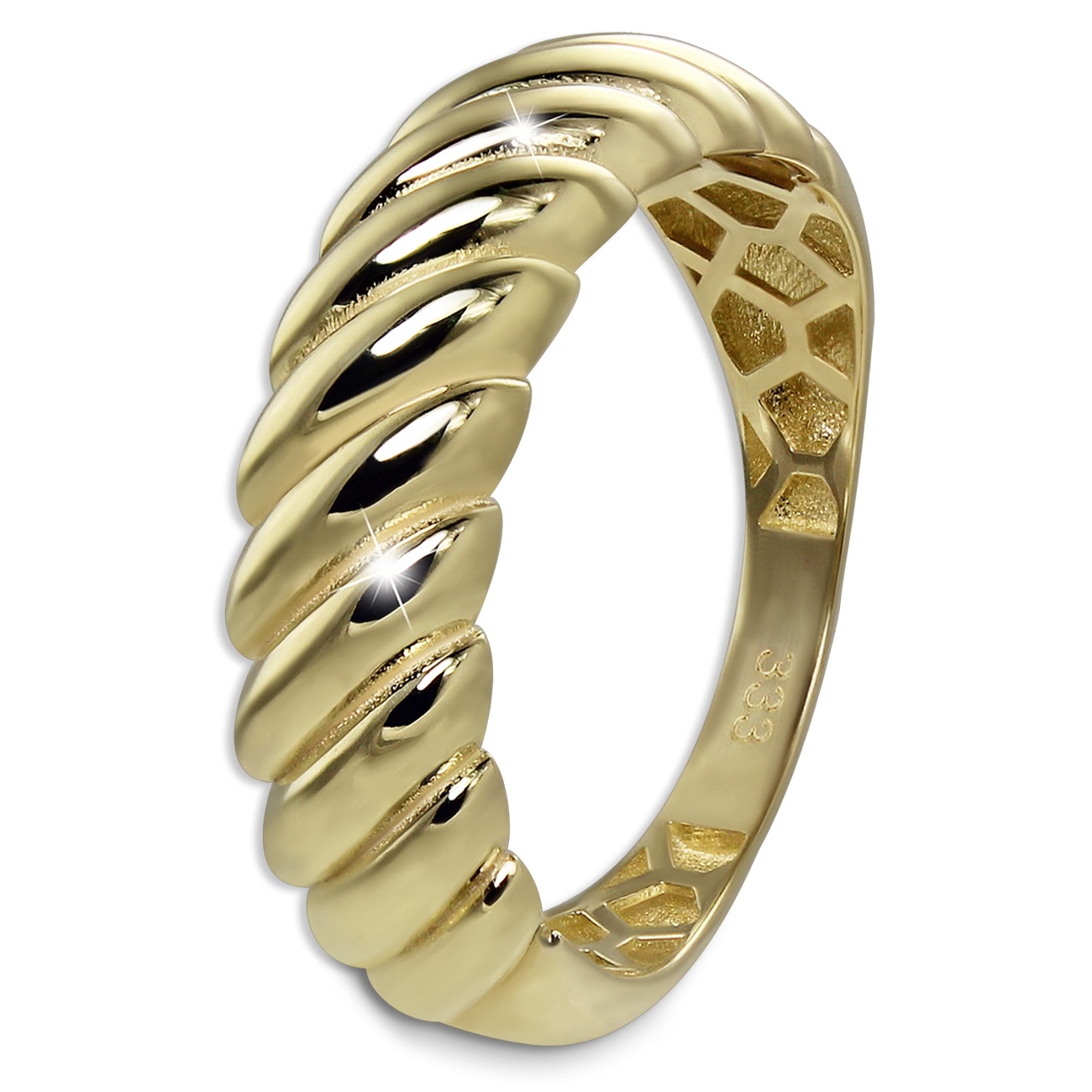 GoldDream Gold Ring Big gedreht Gr.56 333er Gelbgold GDR556Y56