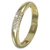 GoldDream Gold Ring 3-reihig Zirkonia Gr.58 333er Gelbgold GDR559Y58