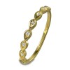 GoldDream zarter Gold Ring Drops Gr.54 333er Zirkonia Gelbgold Damen GDR564Y54