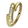 GoldDream Gold Ring Design Gr.58 333er Zirkonia Gelbgold Damen GDR573Y58