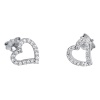 LOTUS Silver - Damen Ohrring Herz wei mit Ohrstecker aus 925 Silber JLP1519-4-1
