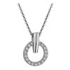 LOTUS Silver Halskette Kreis 925 Silber LP1523-1/1 Zirkonia wei JLP1523-1-1